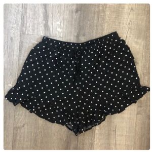 Mossimo polka dot ruffle shorts
